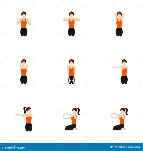 Vajrasana Diamond Pose Yoga Figure Vector Illustration Cartoondealer