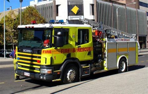 Fire Truck From Canberra Fire Rescue In Australia Fire Truck