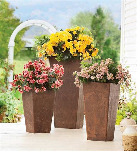 Large Sussex Frost Proof Resin Planter Deck Planters Resin Planters