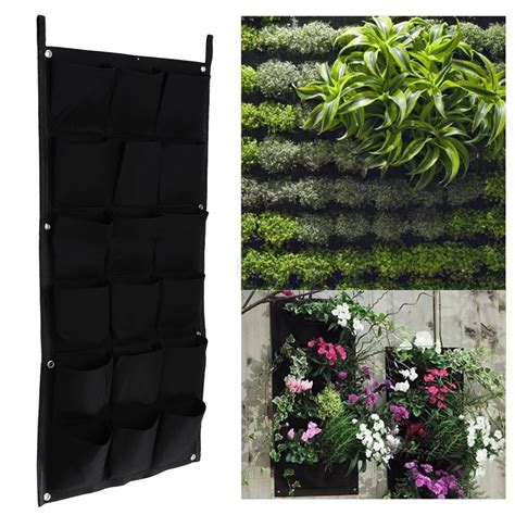 Aliexpress Buy Pocket Flower Pots Planter On Wall Hanging