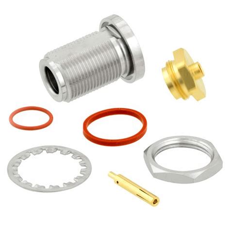 N Female Jack Bulkhead Connector For Rg Cable Solder Nickel