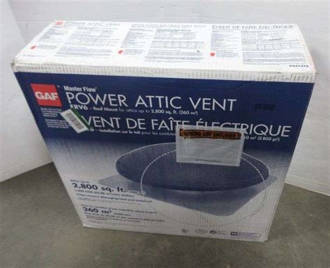 Master Flow Power Attic Fan For Attics Up To Sq Ft Nib