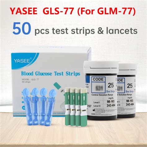 Yasee GLS 7750 Pcs Blood Glucose Test Strips With Free 50 Lancets Kit