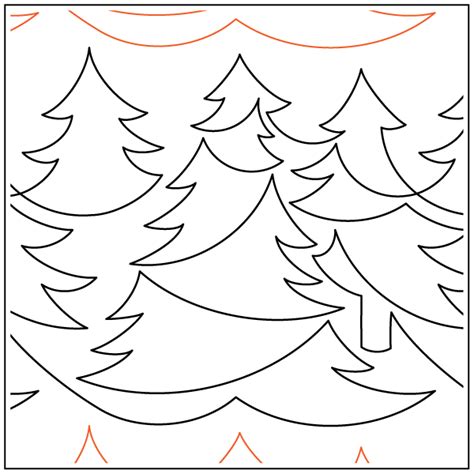 Forest Pantograph Quilting Creations