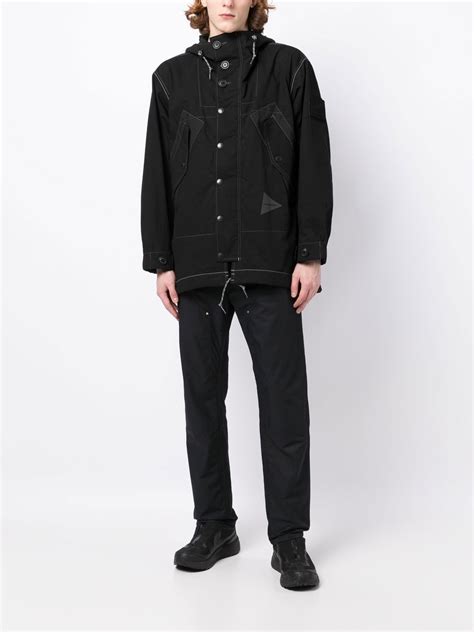 And Wander X Danner Field Cotton Blend Parka In Black Modesens