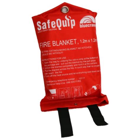 1 2m X 1 2m Emergency Fire Blanket With Soft Shell Casing