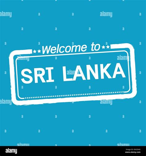 Welcome To Sri Lanka Illustration Design Stock Vector Image Art Alamy