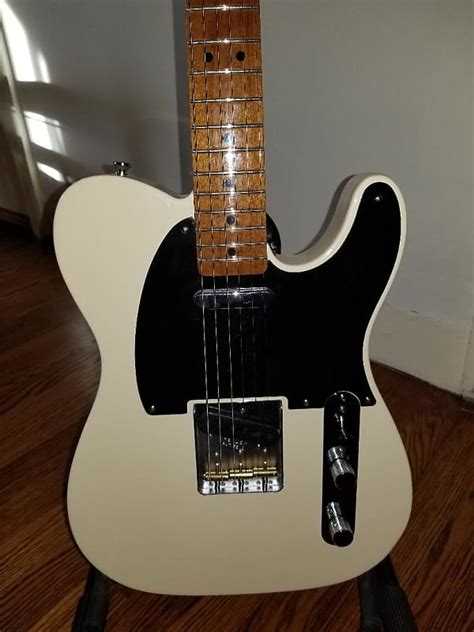 Fender Telecaster Olympic White Roasted Maple Neck Reverb