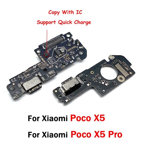 Tested For Xiaomi Poco X5 Pro 5G USB Charging Port Connector Board Flex