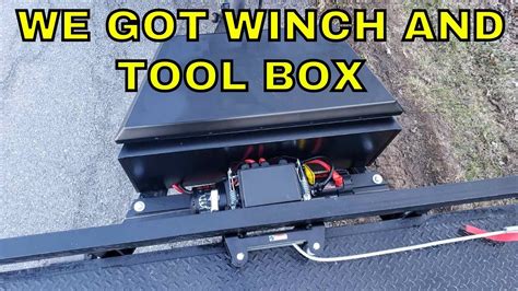 How To Install Winch And Tools Box On Your Trailer Harbor Freight