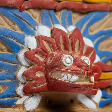 Handcrafted Ceramic Wall Accent Quetzalcoatl Sun God Mask Novica