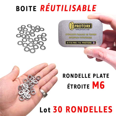 Rondelle Plate Troite M Boite Pcs Inox A Protorx