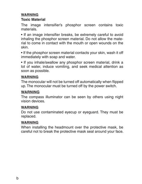 Instruction Manual Atn Series Nv Monocular Optics Trade Pdf