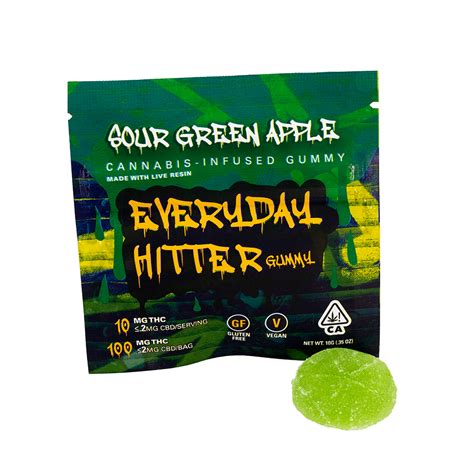 Sour Green Apple [1pk] 100mg Everyday Dabs Everyday Hitters Jane