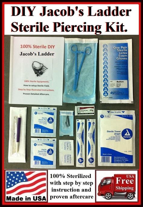 DIY Sterilized 14g JACOB's LADDER Piercing Kit. – xtc-jewelry