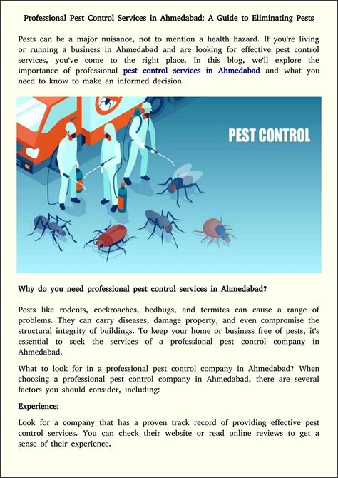 Professional Pest Control Services In Ahmedabad By Hariompestcontrol