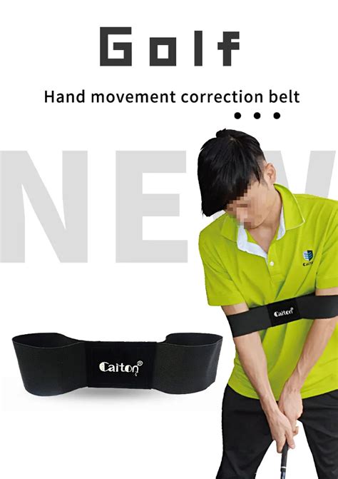 Golf Hand Posture Corrector Training Belt Smooth Swing Arm Trainer Golf Hand Brace Band Swing