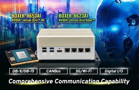 BOXER 8623AI Edge AI Compact Fanless Embedded AI System With NVIDIA