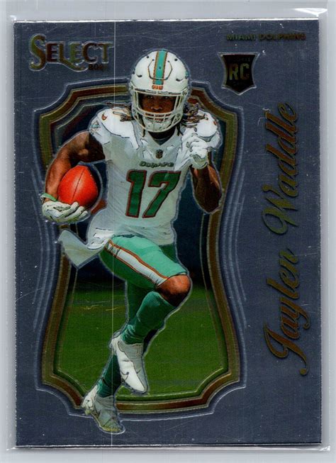 2021 Panini Select SCR 13 Jaylen Waddle Dolphins RC Select Certified