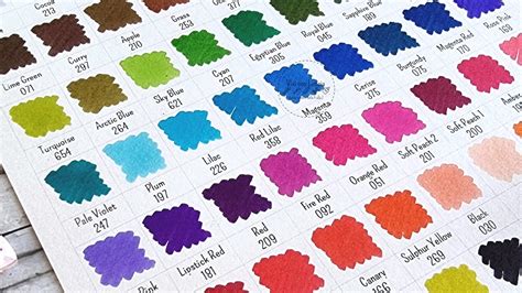 PDF Color Chart Karin Brushmarkers PRO With Recommended Setup Etsy