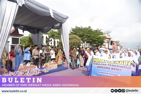 Ribuan Peserta Pawai Taaruf Meriahkan Pembukaan MTQ Ke 56 Tingkat