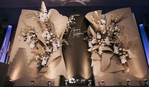 Нет описания фото Wedding stage design Wedding backdrop decorations