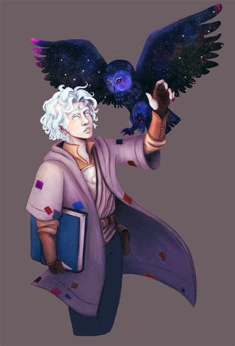 Oc Art Circle Of Stars Druid With A Summoned Beast Rdnd