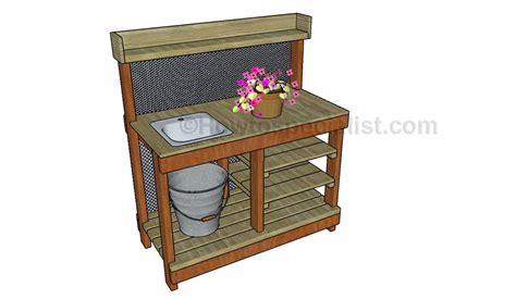 Free Potting Bench Plans Howtospecialist How To Build Step By Step