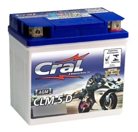 Bateria Cral Moto Clm 5d Yuasa Ytx5l Bs Yamaha Ttr230