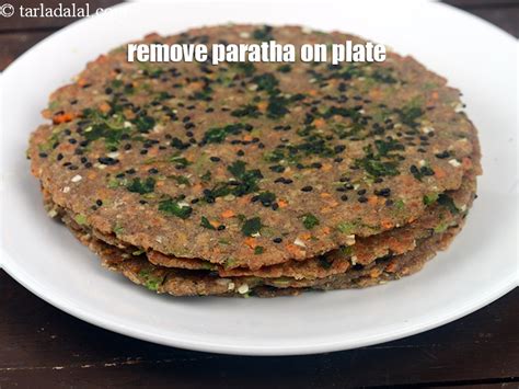 Mixed Vegetable Multigrain Paratha Recipe Indian Multi Grain Mix Veg Paratha Healthy 4 Grain