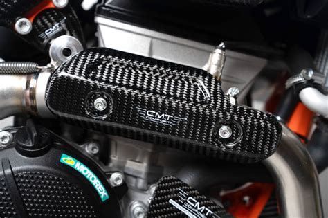 Cmt Compositi Carbon Exhaust Guard For Husqvarna Fe