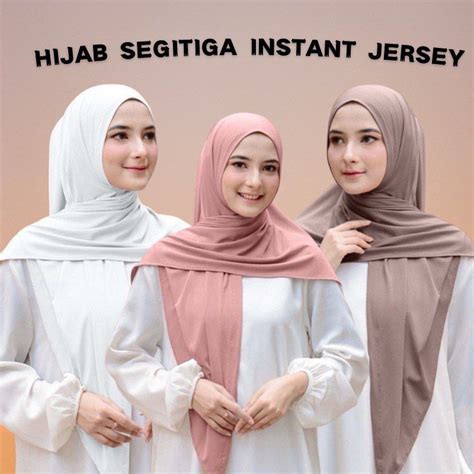 Jual Noya Hijab Jilbab Segitiga Instan Jersey Premium Pilihan Shopee