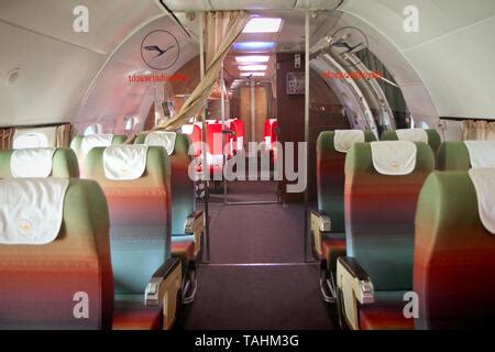 Interior of the passenger aircraft Lockheed Super Constellation or ...