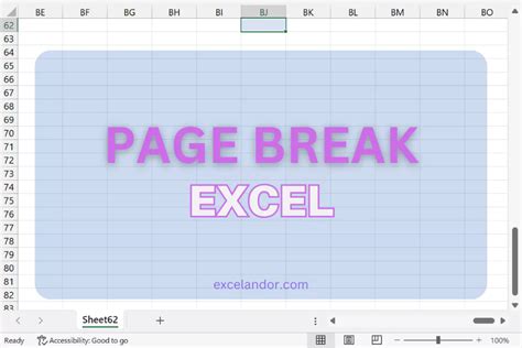 Cara Menggunakan Page Break Di Excel Excelandor