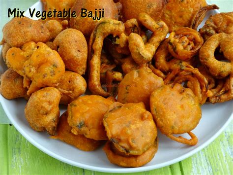 Mixed Vegetable Bajji Indian Vegetable Fritters