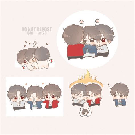 위니🐯 On Twitter Vkook Fanart Cute Drawings Bts Fanart