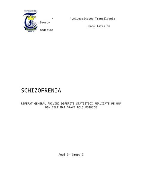 Doc Schizofrenia Proiect Dokumen Tips