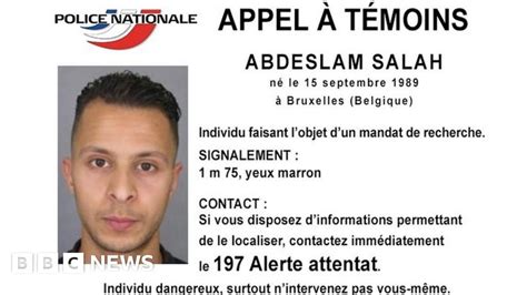 Paris Attacks Manhunt For Salah Abdeslam And Accomplices Bbc News