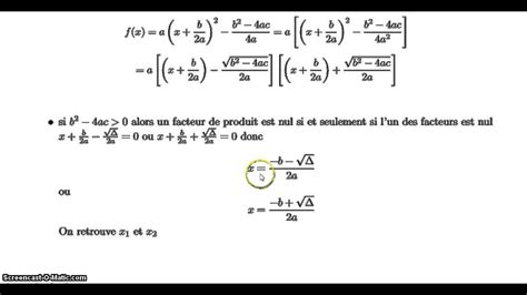 racines d un polynome de degré 2 YouTube