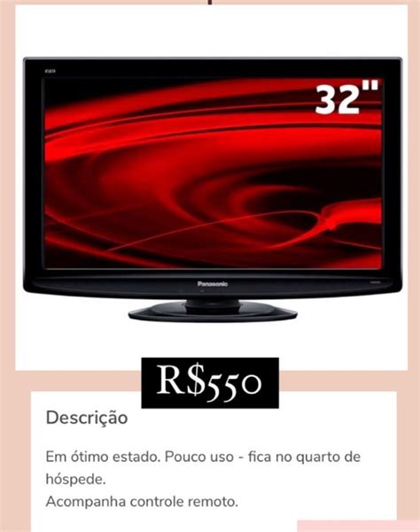 Tv Lcd Panasonic Eletrodom Stico Televis O Panasonic Usado