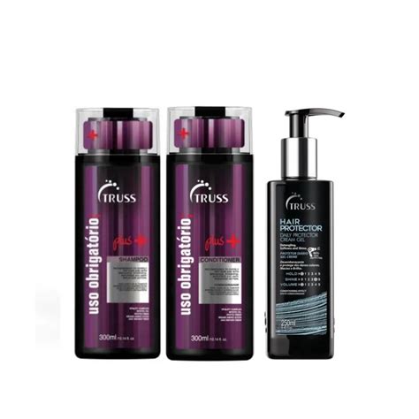 Kit Truss Uso Obrigatório Plus Hair Protector Trio Beleza na Web