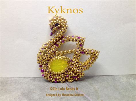 Kyknos- beaded swan