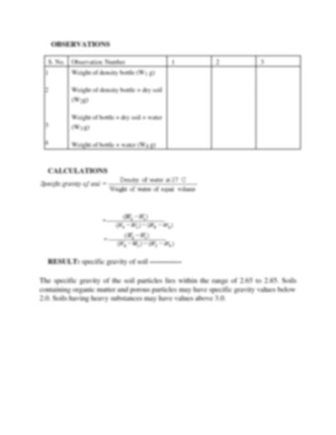 Solution Specific Gravity Of Soil Studypool