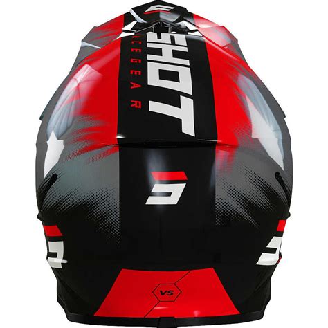 Moto Cross Enduro Helm Shot Furious Versus Glossy Red Online Verkauf