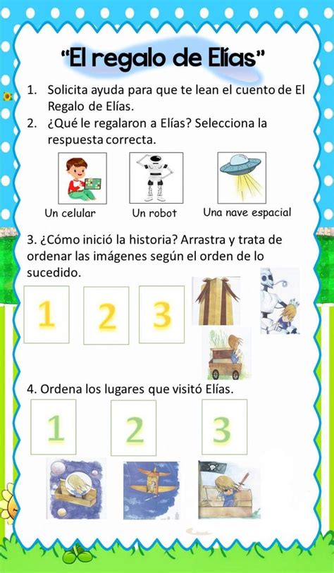 Cuento El regalo de Elías worksheet