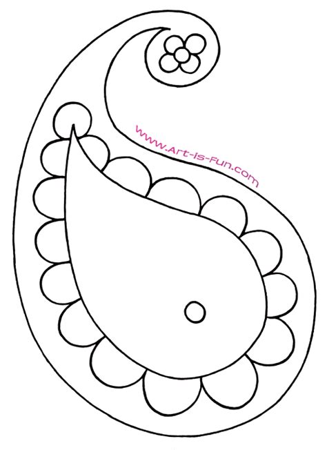 How To Draw Paisley A Fun Easy Step By Step Drawing Lesson — Art Is Fun