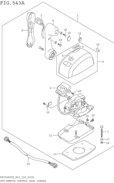 OPT Remote Control Assy Single Precision Marine