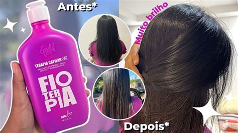 Fiz A Progressiva Fioterapia Alisando O Cabelo Passo A Passo