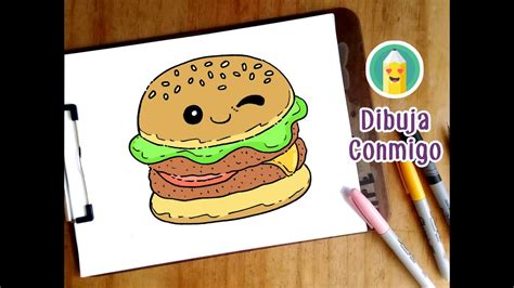 Como Dibujar Una Hamburguesa Dibujos Para Dibujar Youtube