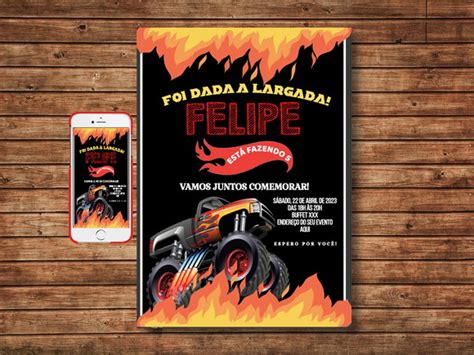 Convite Digital Hot Wheels Elo Produtos Especiais